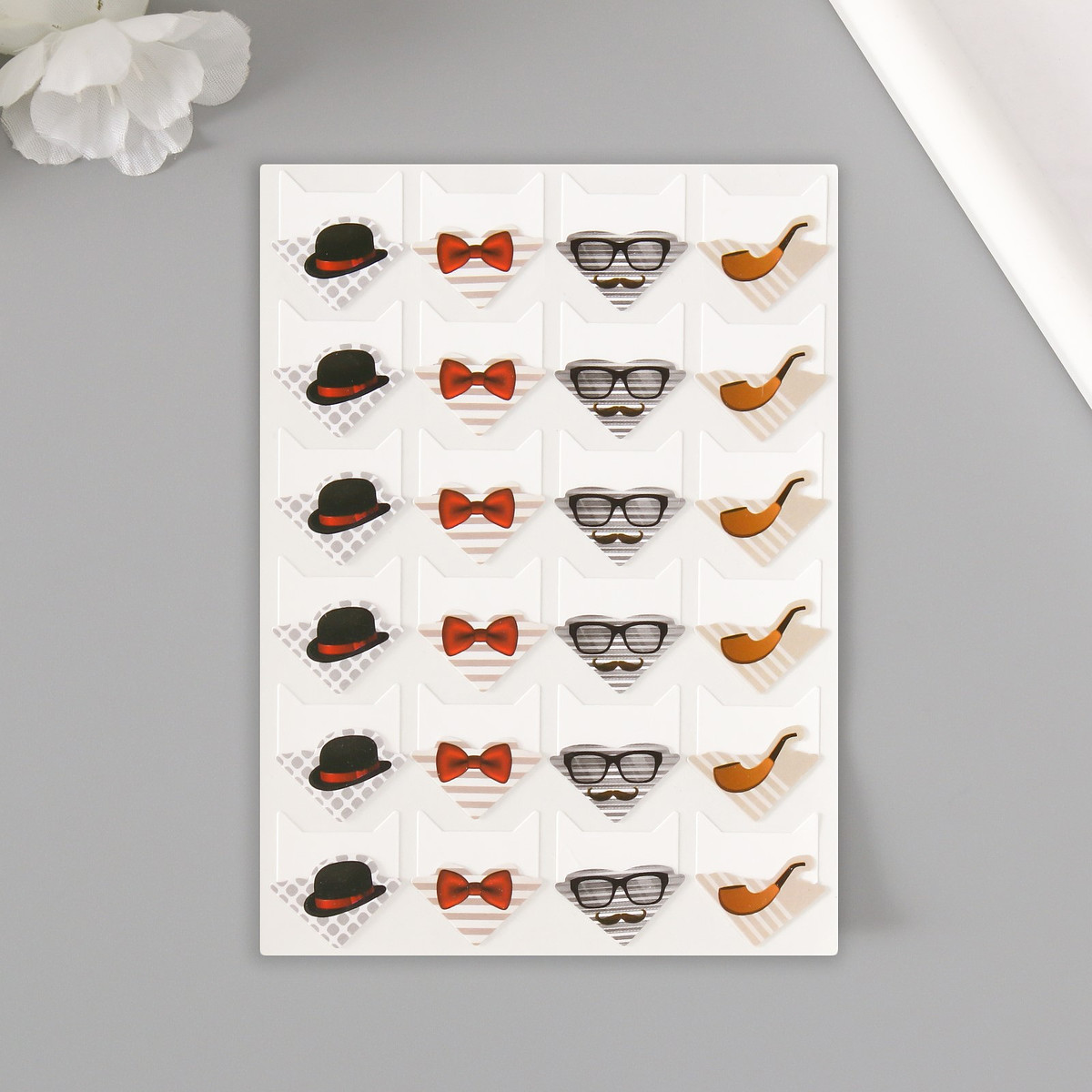 

Набор уголков с кармашком для фотографий 24 уголка, Микс