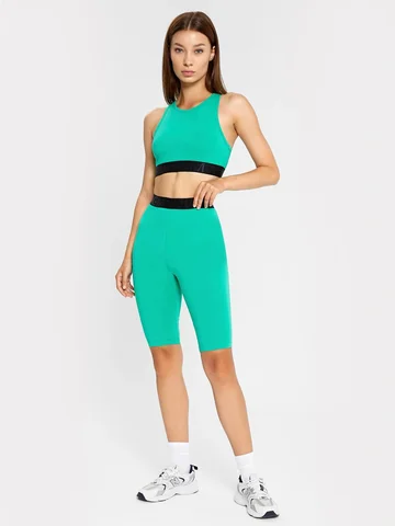 Комплект женский спортивный (топ, велоси