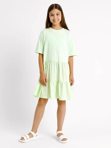 Платье для девочек салатовое