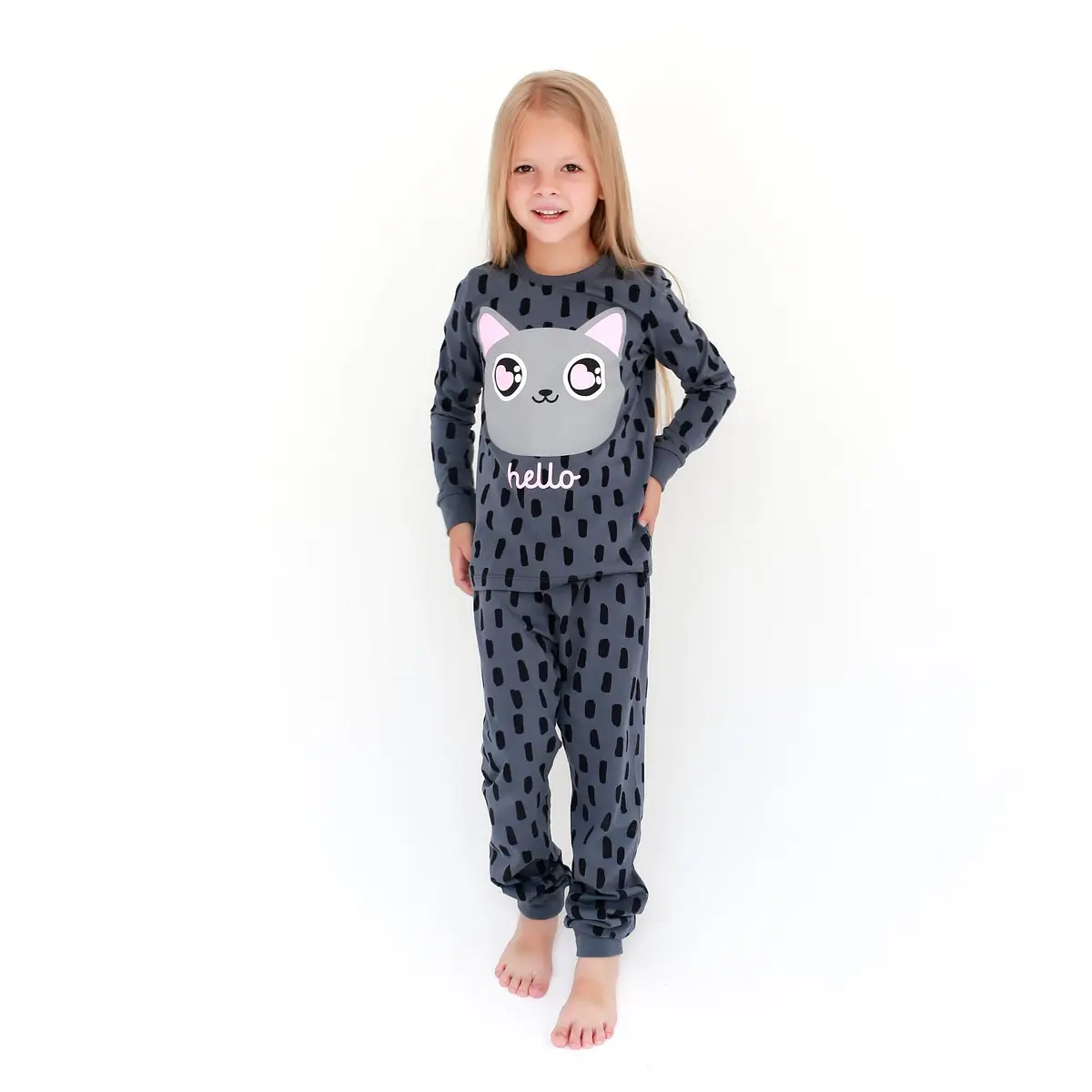 

Пижама джемпер брюки, Серый