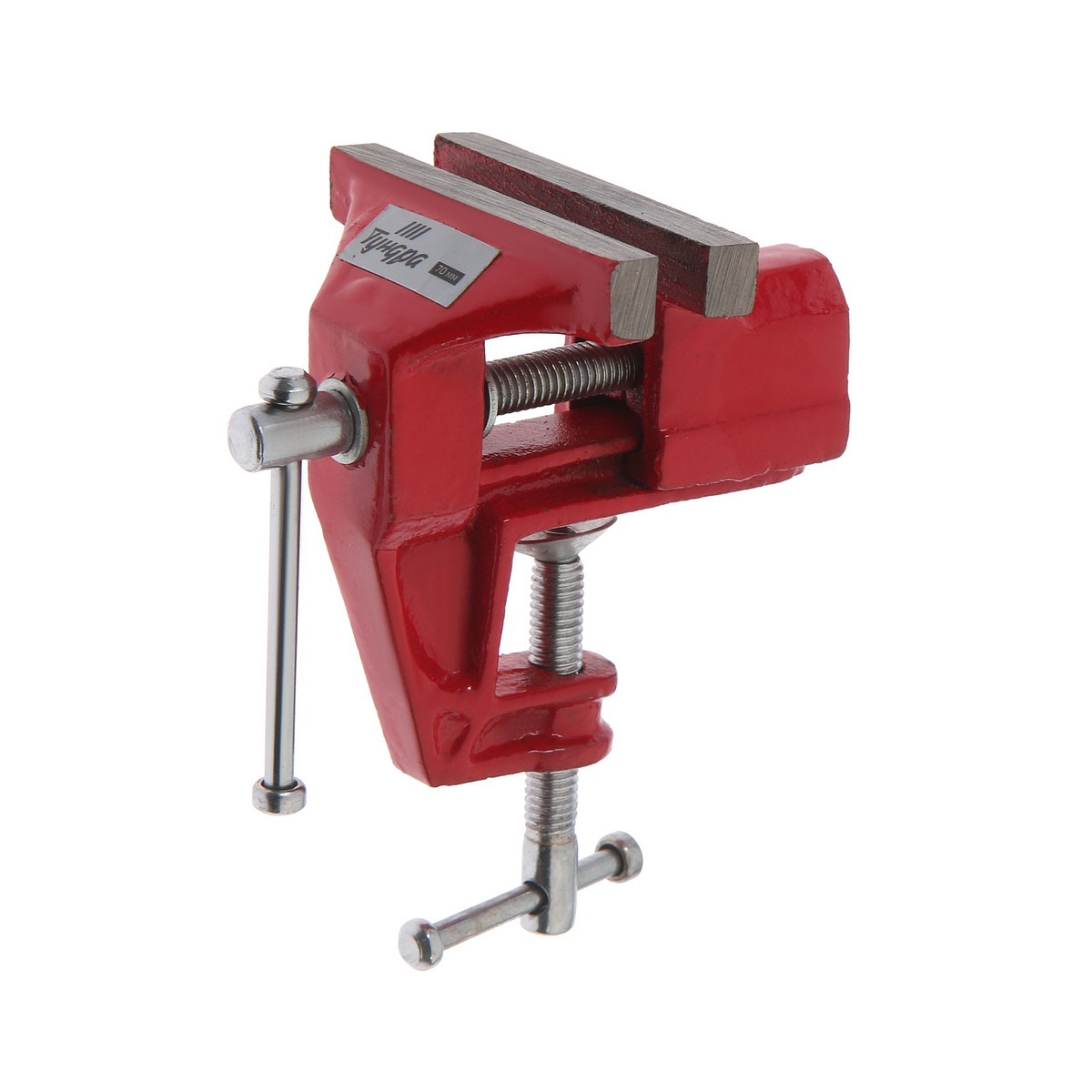 

Тиски слесарные тундра, винтовой зажим, 70 мм