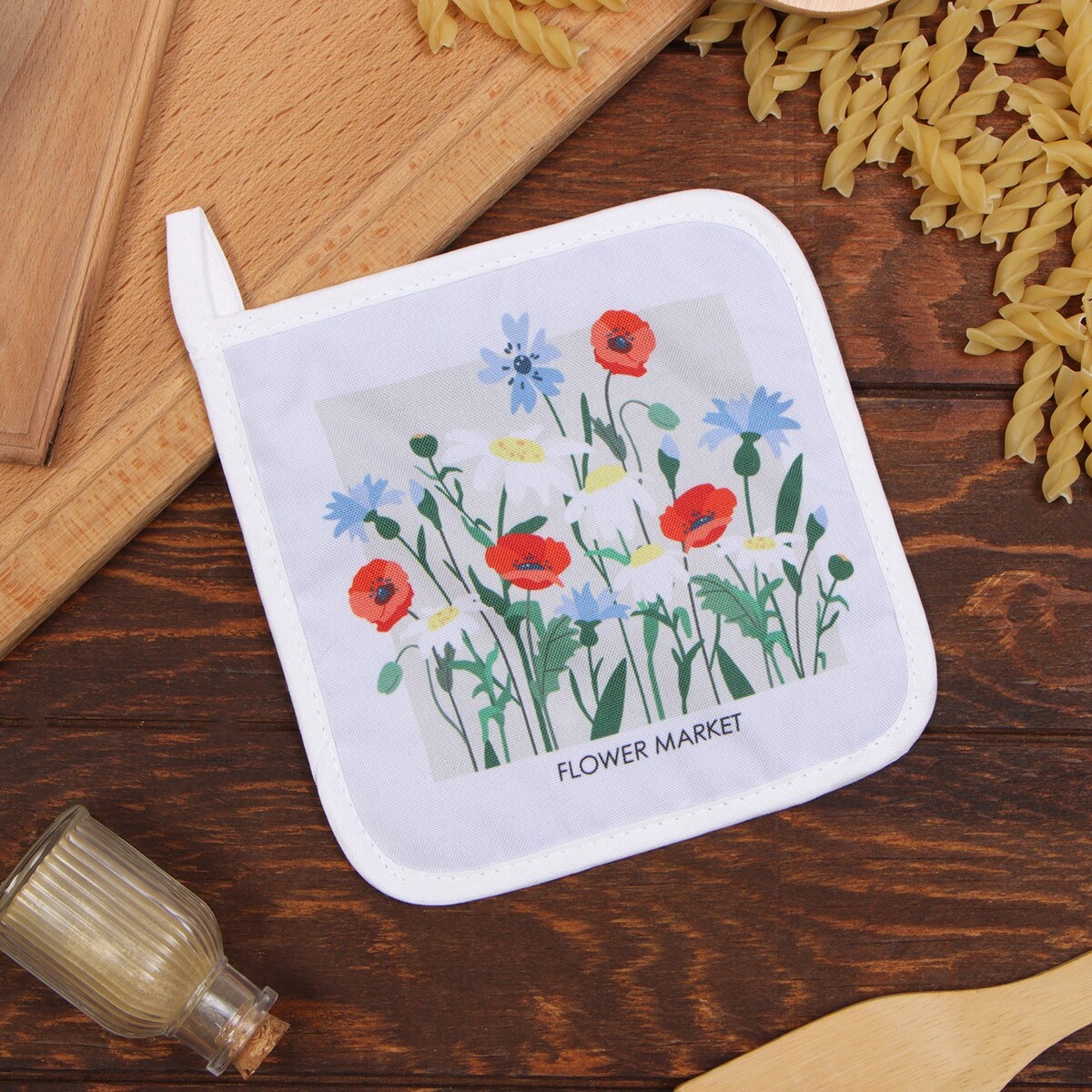 

Прихватка, Бежевый;разноцветный;серый