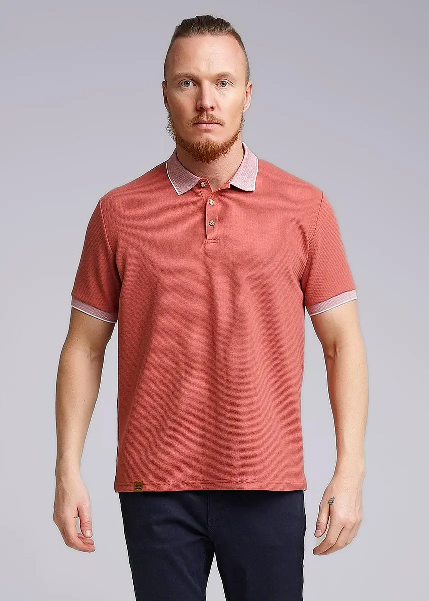 

Футболка поло, Оранжевый;терракотовый