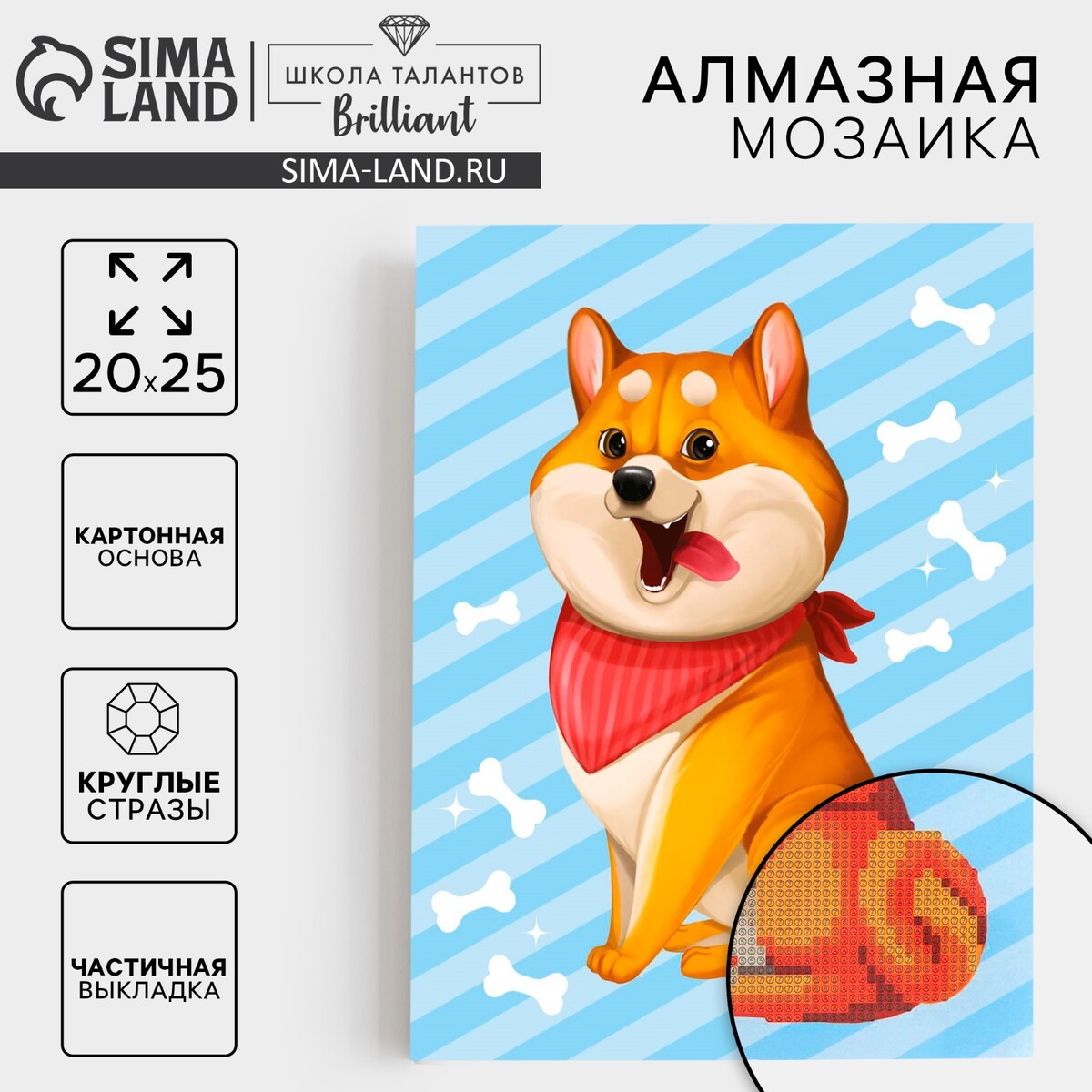 

Алмазная мозаика с частичным заполнением для детей