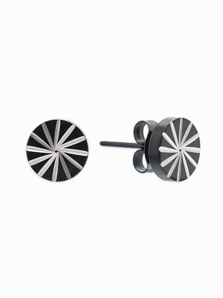 

Серьги металл, Черный