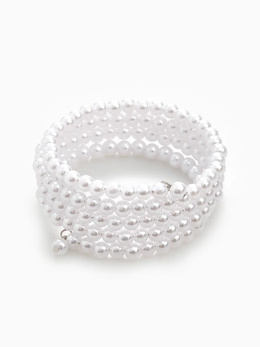 

Браслет жемчуг, Белый