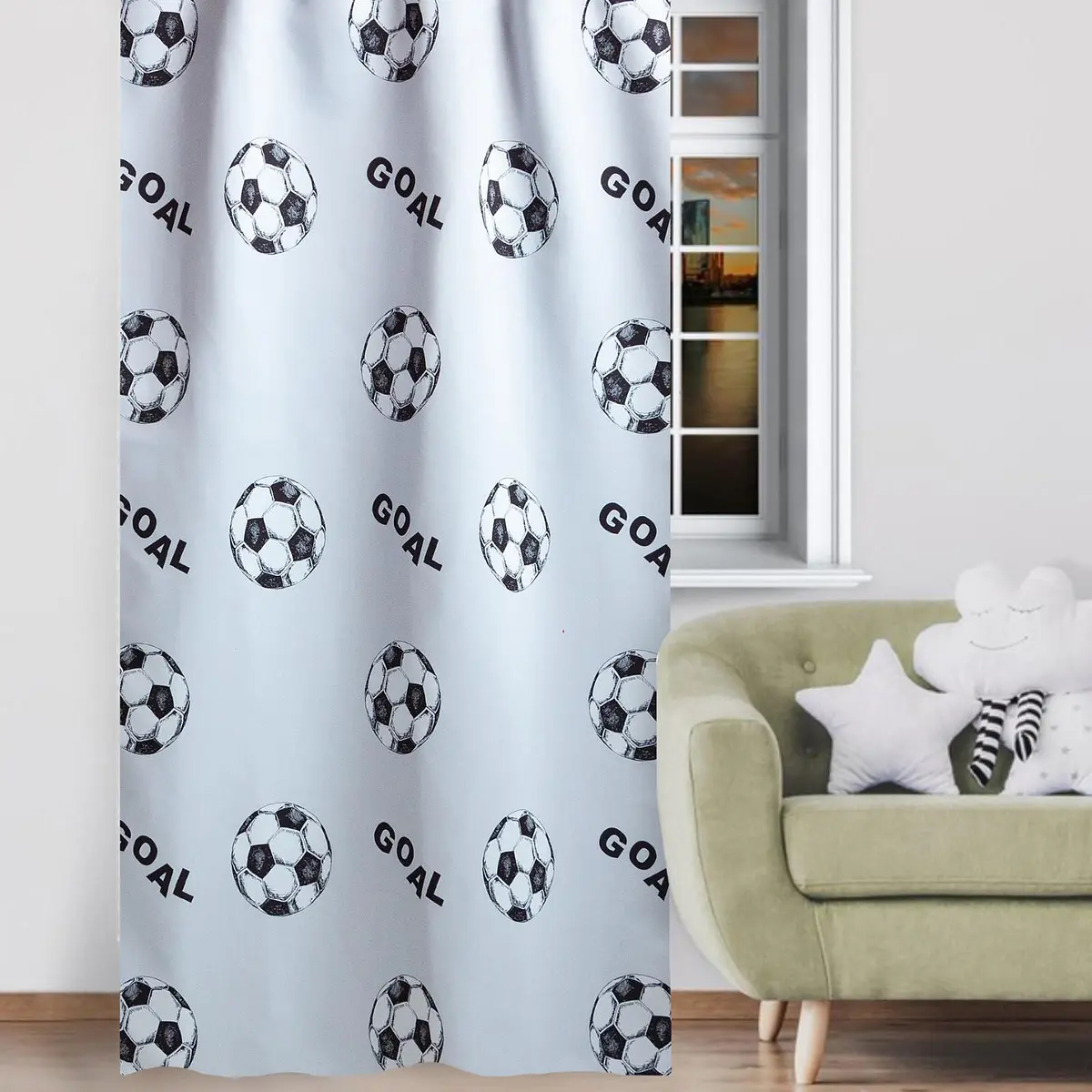 

Штора, Белый