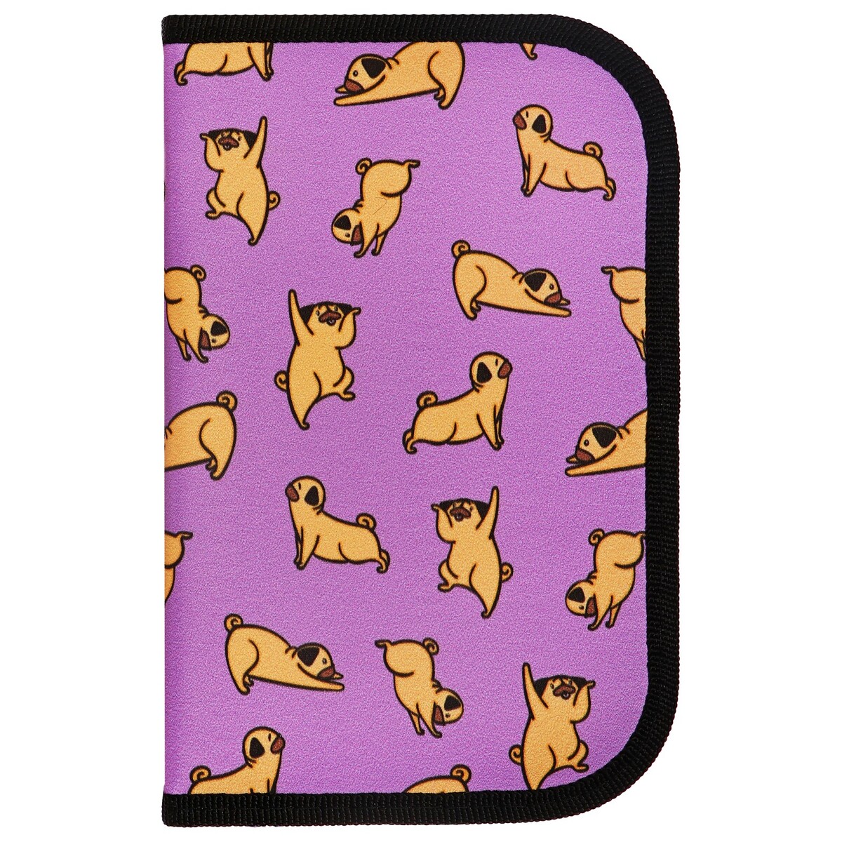 

Пенал школьный, 1 секция, 13×21×4 см, Розовый