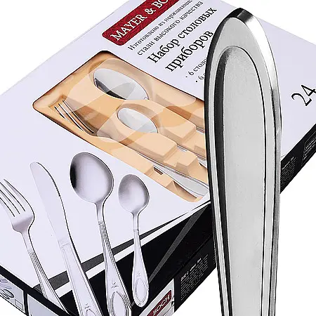 

Набор столовых приборов на, Серебристый