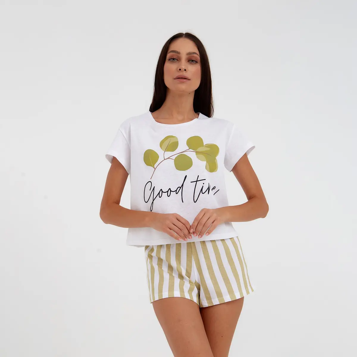 

Пижама футболка шорты, Белый