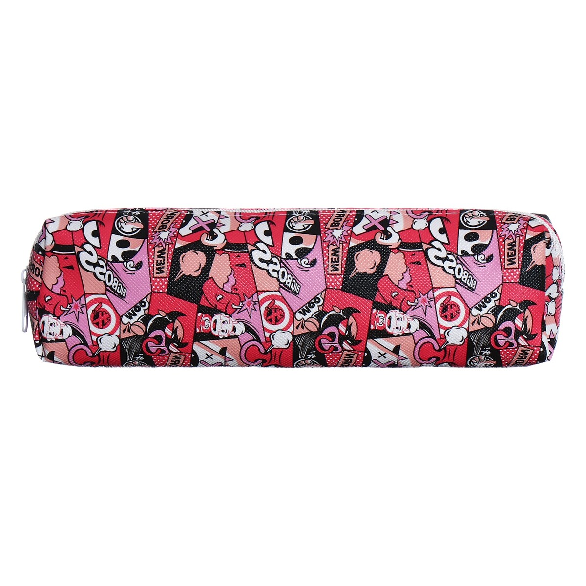 

Пенал школьный на молнии calligrata, Розовый