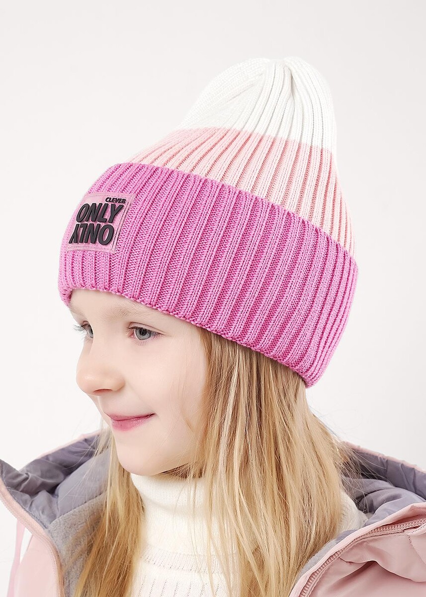 

Шапка, Розовый;розовый/молочный