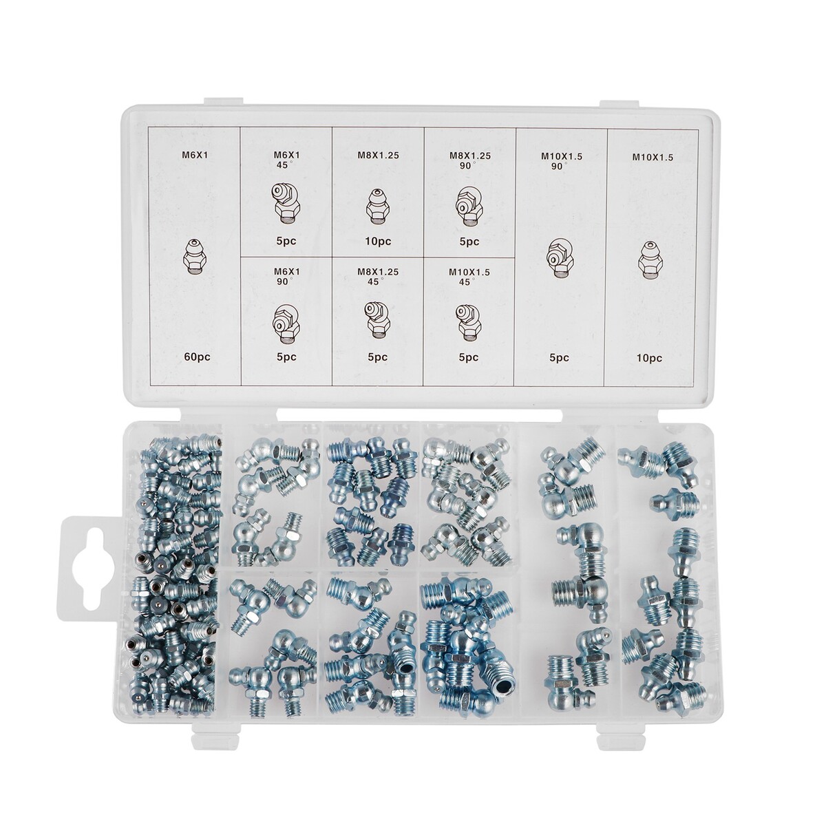 

Пресс - масленка, 9 видов, набор 110 шт., Серебристый