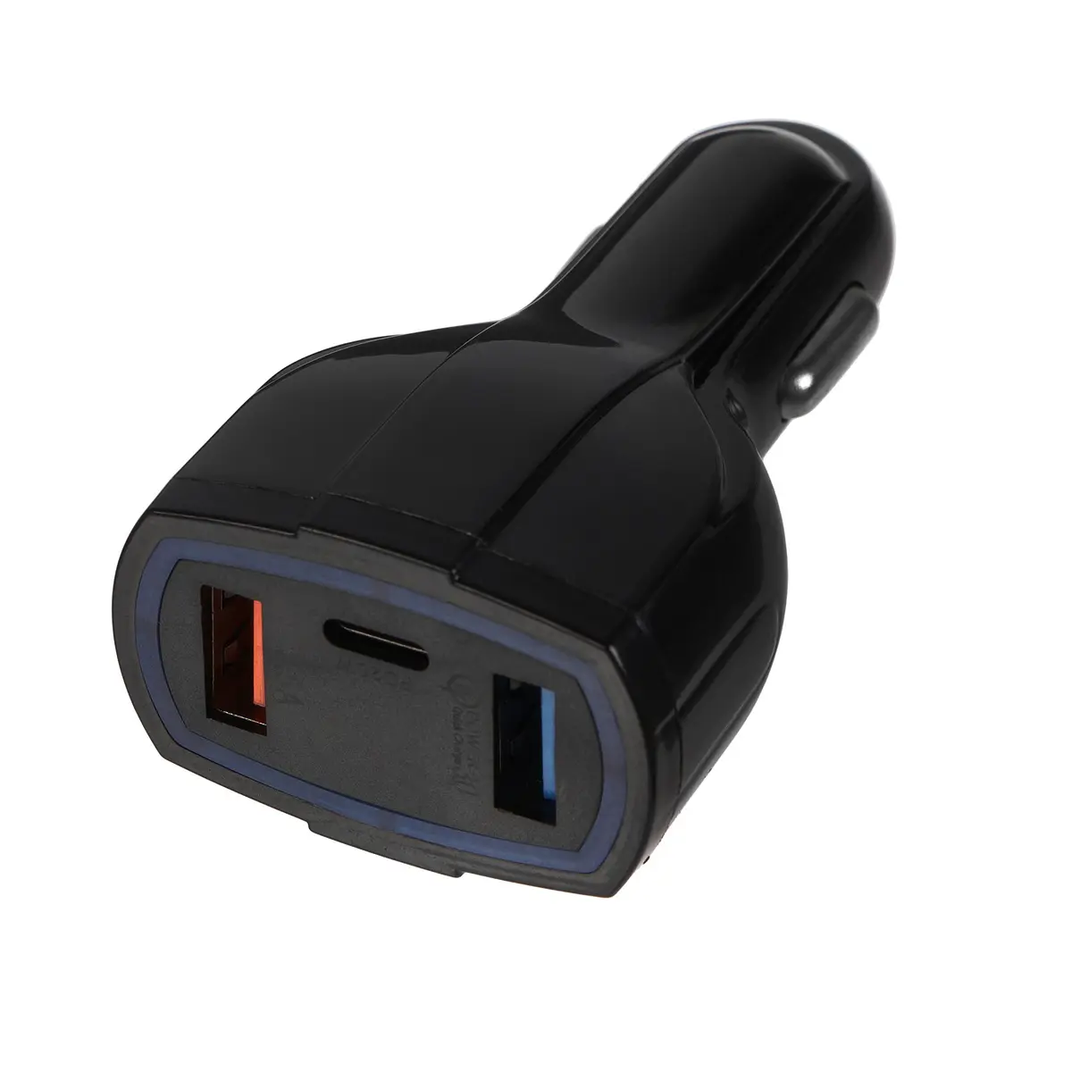 

Зарядное устройство в автомобиль cartage, 12-24 в, 2 usb, type-c 3.5 а, черное, Черный