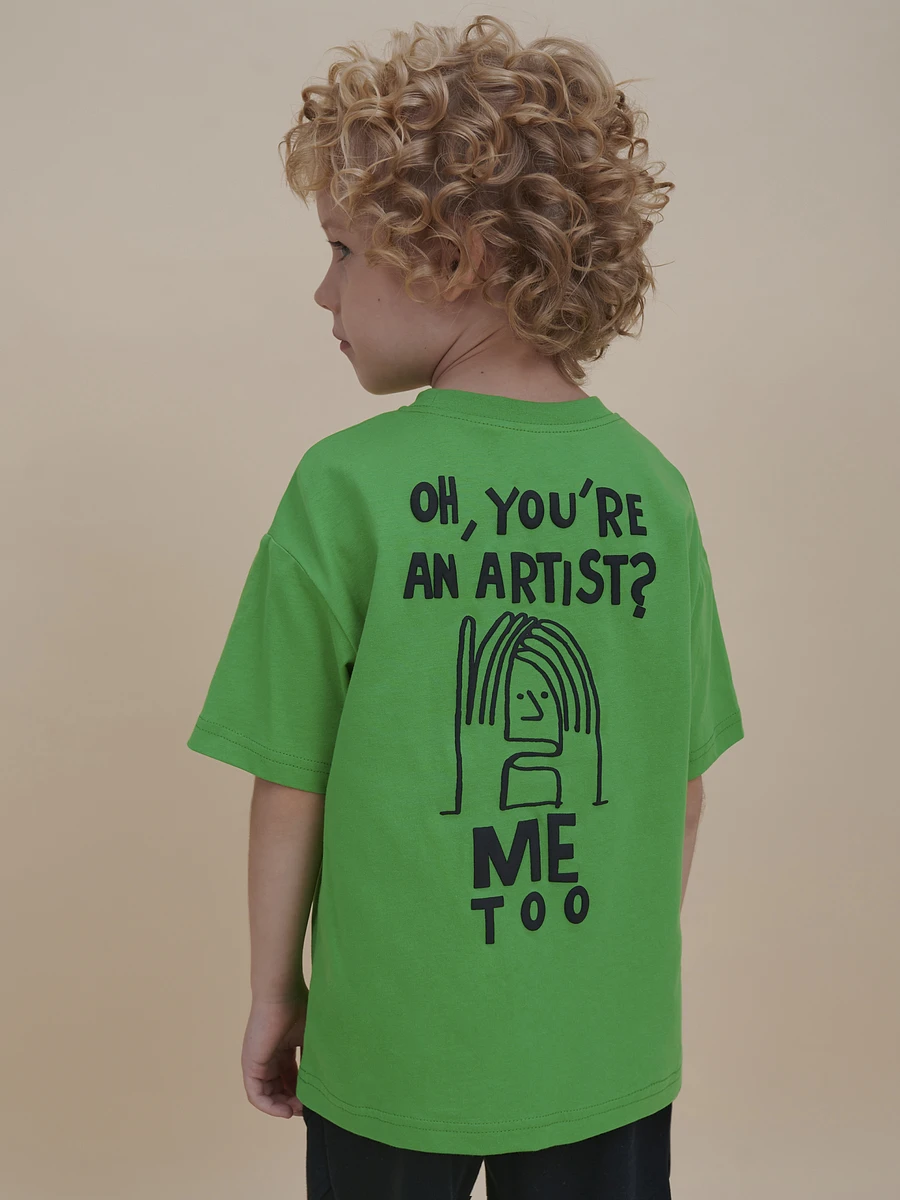 

Футболка, Зеленый;яблочный