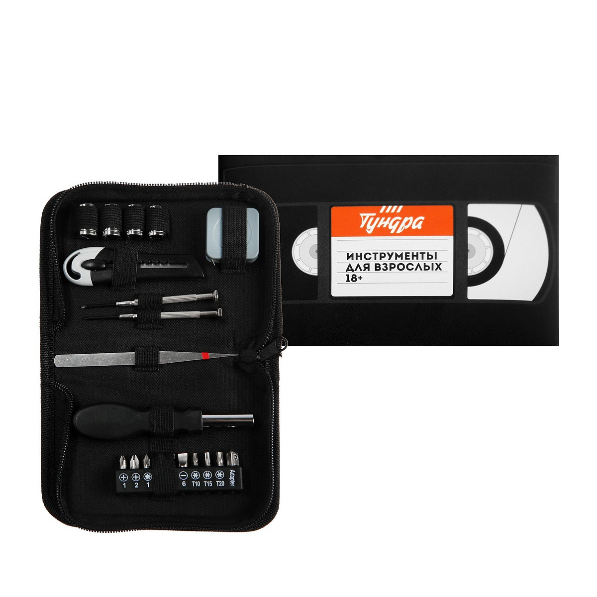 

Набор инструментов тундра, подарочная кейс-папка, 20 предметов