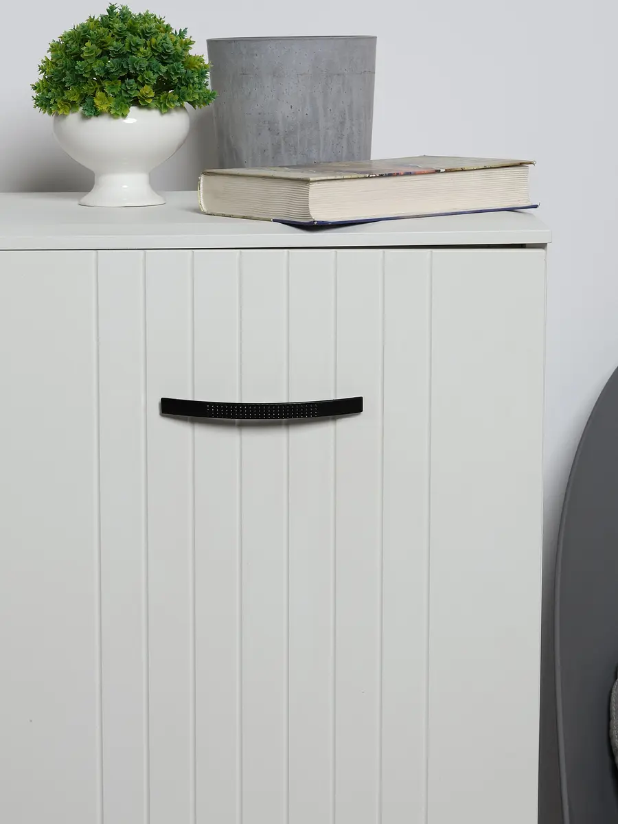 

Ручка-скоба мебельная тундра standart, м/о 128 мм, цвет черный