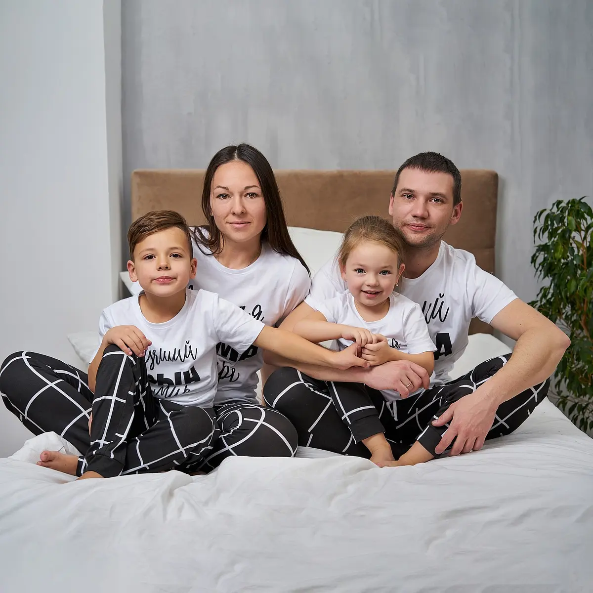 

Пижама футболка брюки, Белый