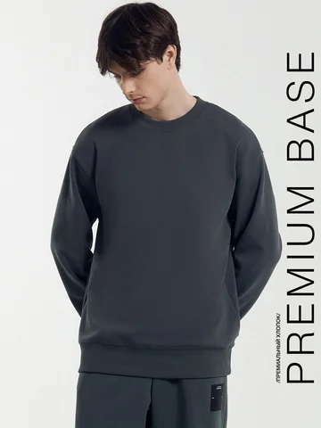 Свитшот мужской в зеленом цвете