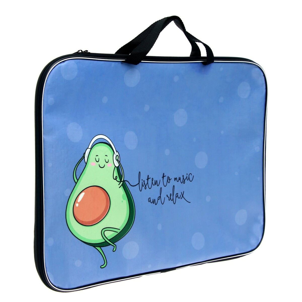 

Папка с ручками, а3, текстильная, 47×35×2 см, Черный;синий