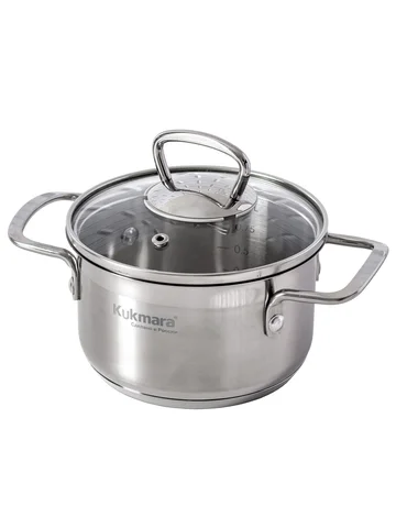 Кастрюля 1,0л стеклянная крышка