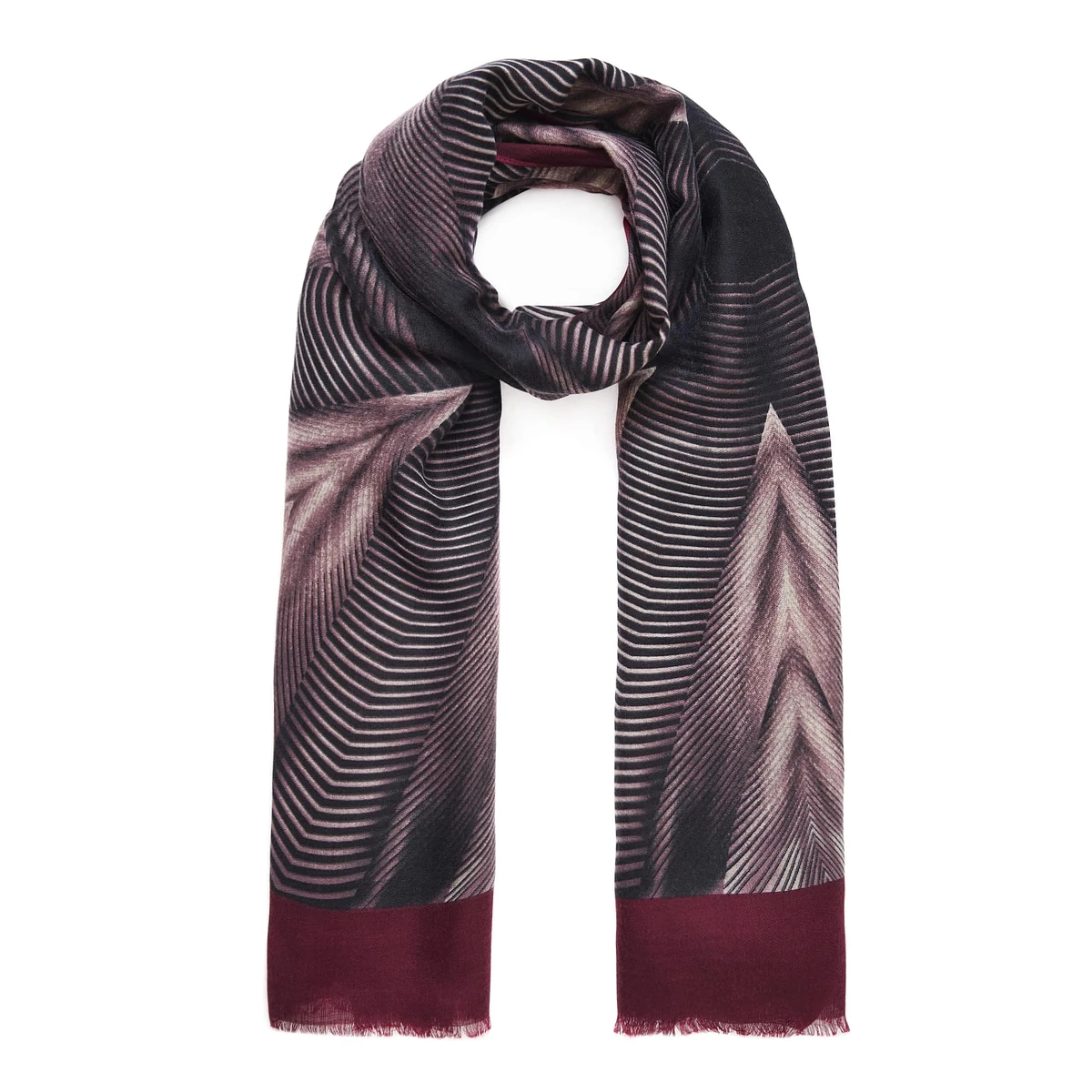 

Палантин, Бордовый