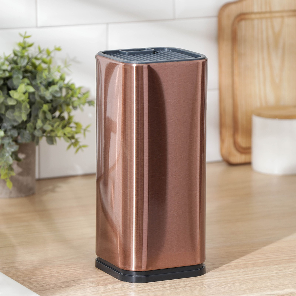 

Подставка для ножей и ножниц magistro, Бронзовый