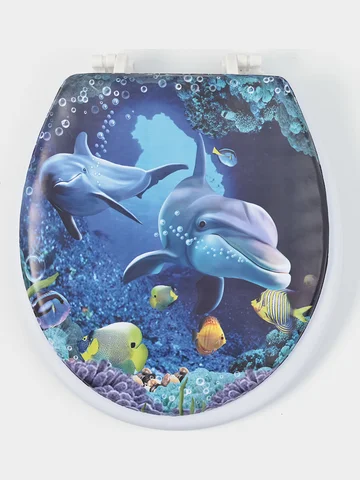 Сиденье для унитаза с крышкой доляна