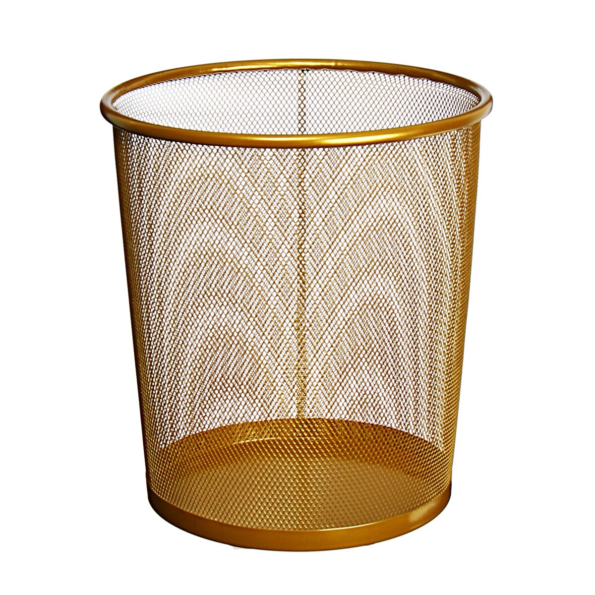 

Корзина для бумаг calligrata, 15 л, сетка, металлическая, золотая, Желтый