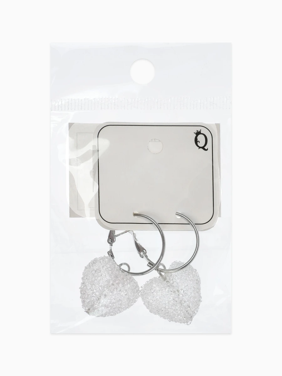 

Серьги-кольца, Белый