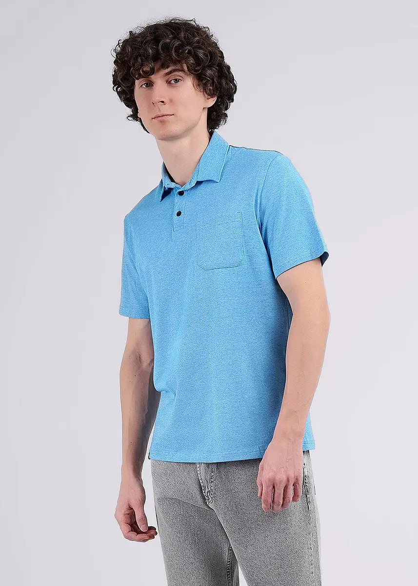 

Футболка поло, Голубой;св.синий/белый