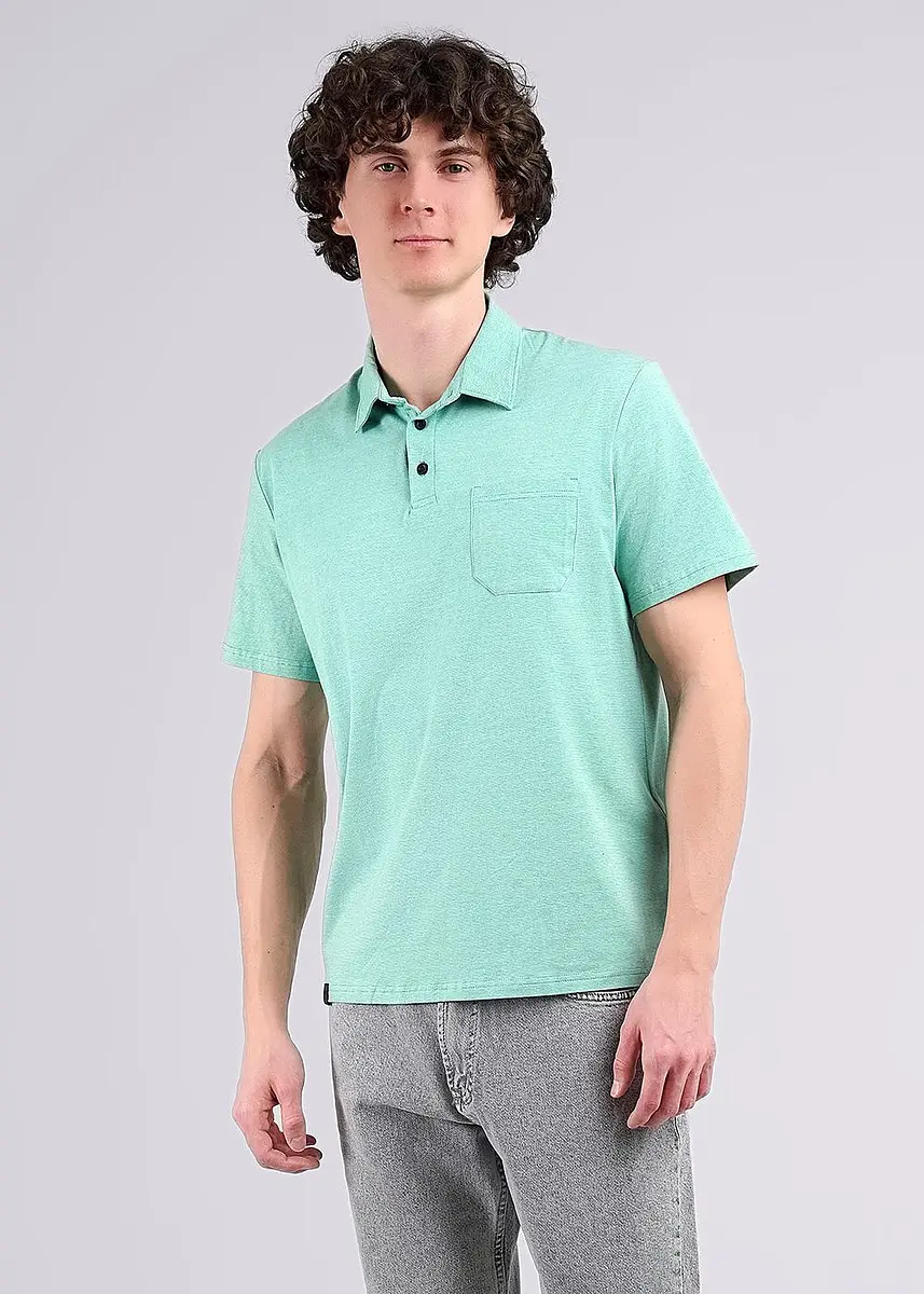 

Футболка поло, Бирюзовый;зеленый/белый