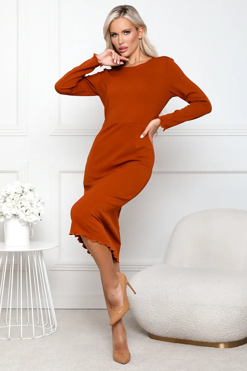 

Платье, Оранжевый;терракотовый