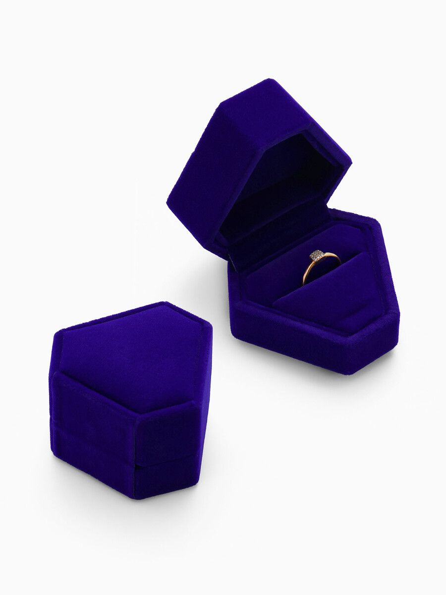 

Футляр под кольца, Синий