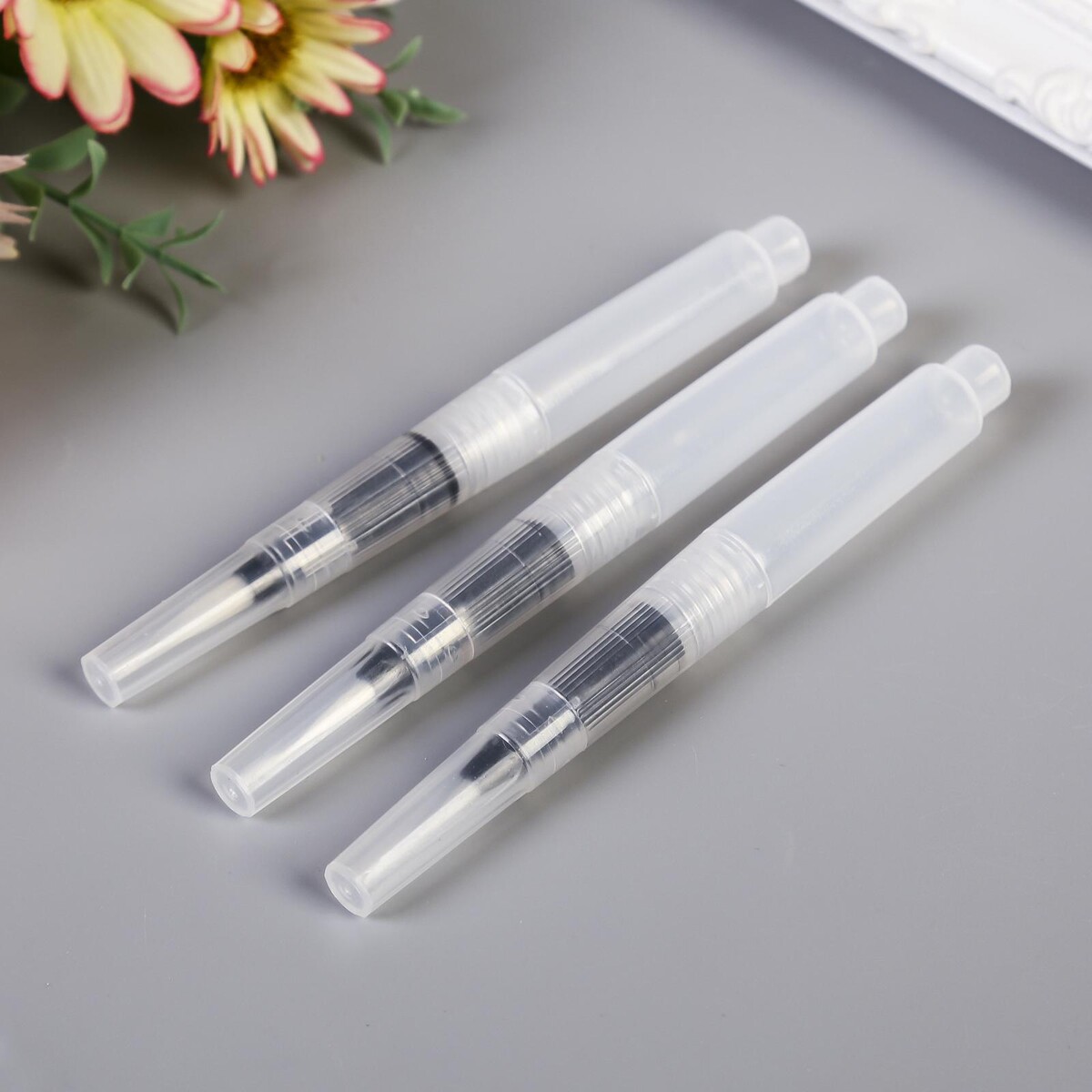 

Набор кистей для туши и краски набор 3 шт размер 1,5 см, 1,6 см, 1,7 см 19х1,5х1,5