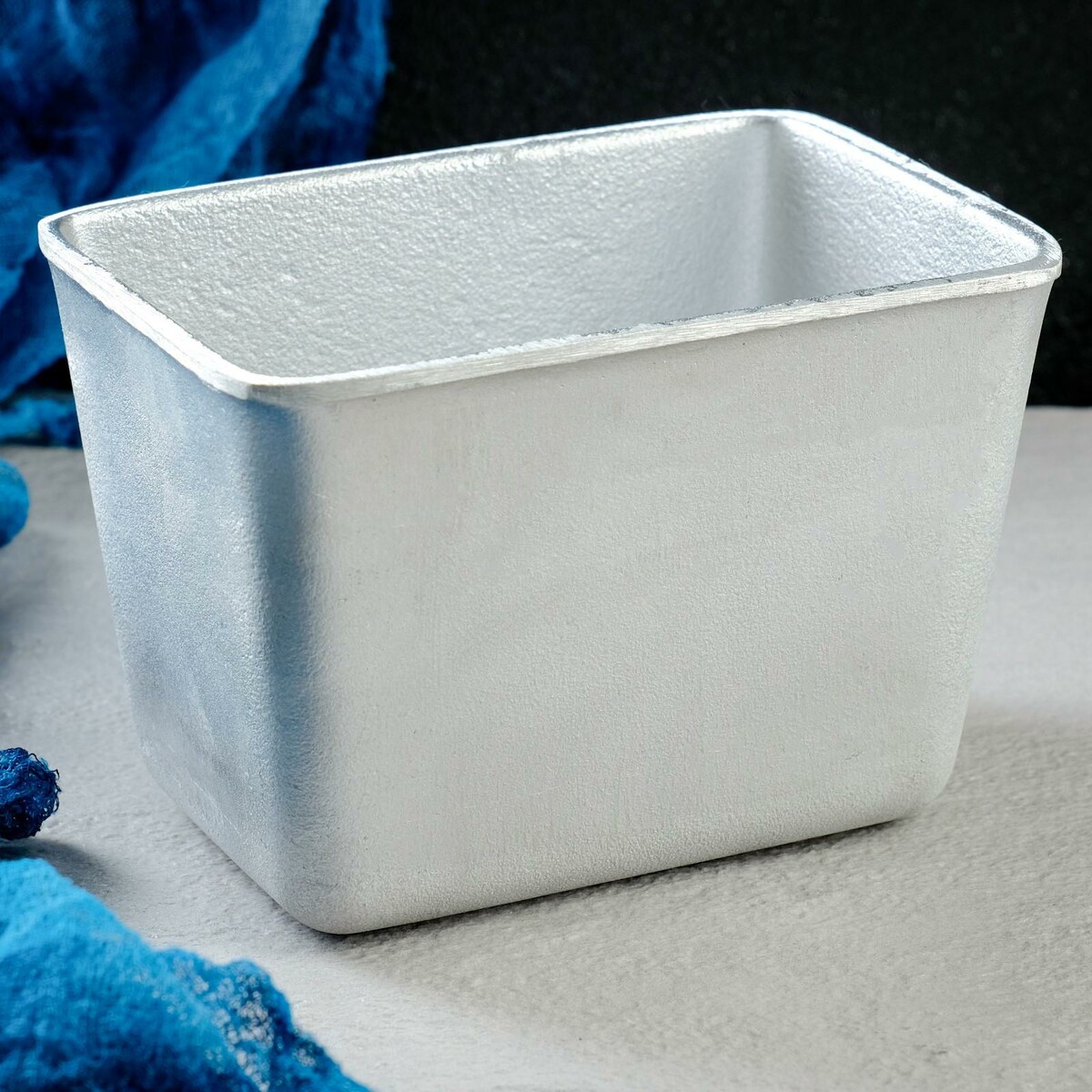

Форма для хлеба, 14.5×10×10 см, прямоугольная, литой алюминий, Серебристый
