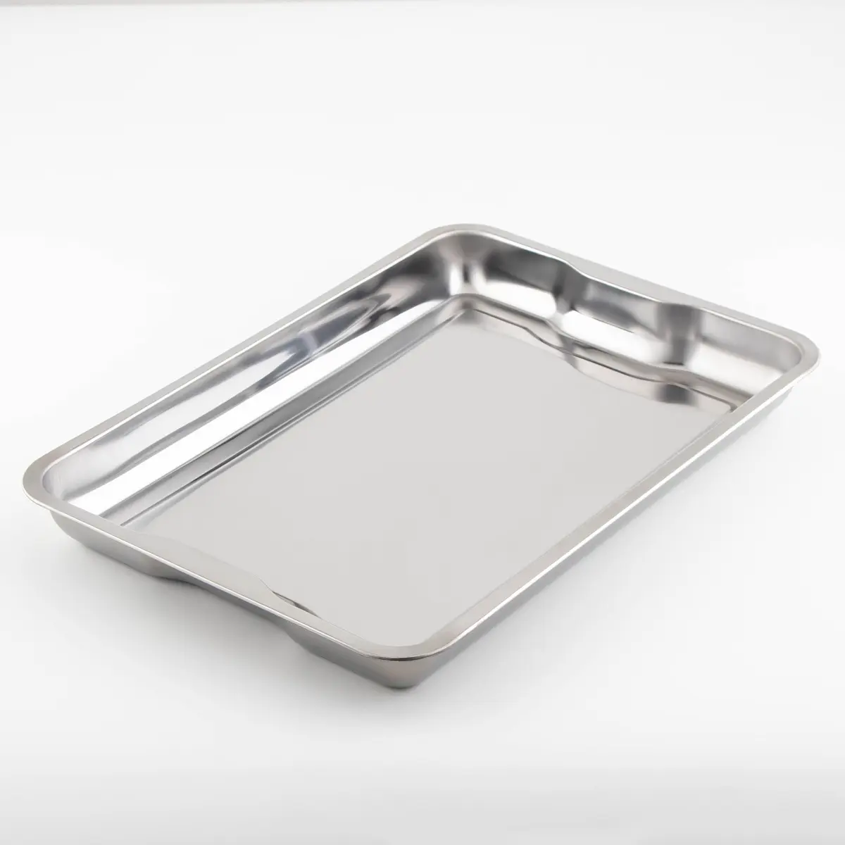 

Поднос, 49×34×4.5 см, 430 сталь, нержавеющая сталь, серебристый