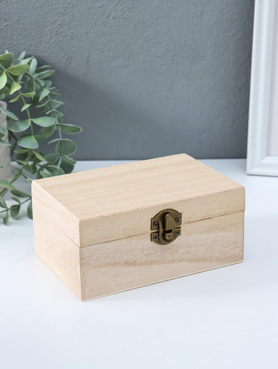 

Шкатулка для росписи дерево, Бежевый